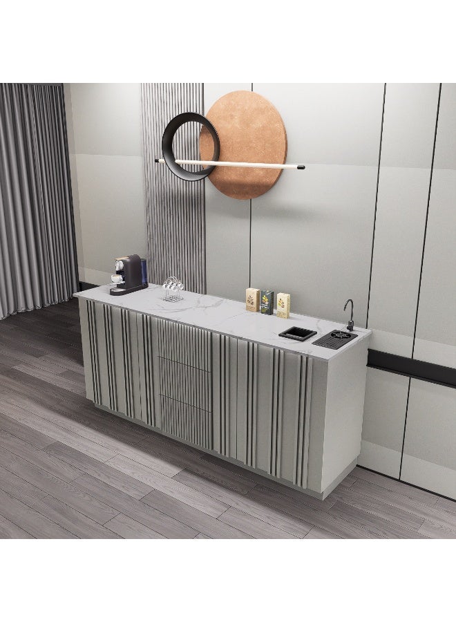 كوفي وورلد بكج ركن القهوة شامل الاضاءة المخفية والرينزر والسلة والحنفية - Image 3