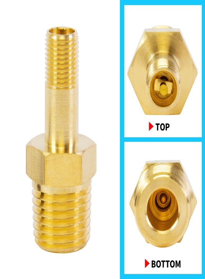 ChillWaves Brass Tank Valve, Standard Valve Core 1/4" NPT Anti-Corrosion Schrader Valve with Sealing Caps for Air Compressor Tanks(8-Pack) - Image 4
