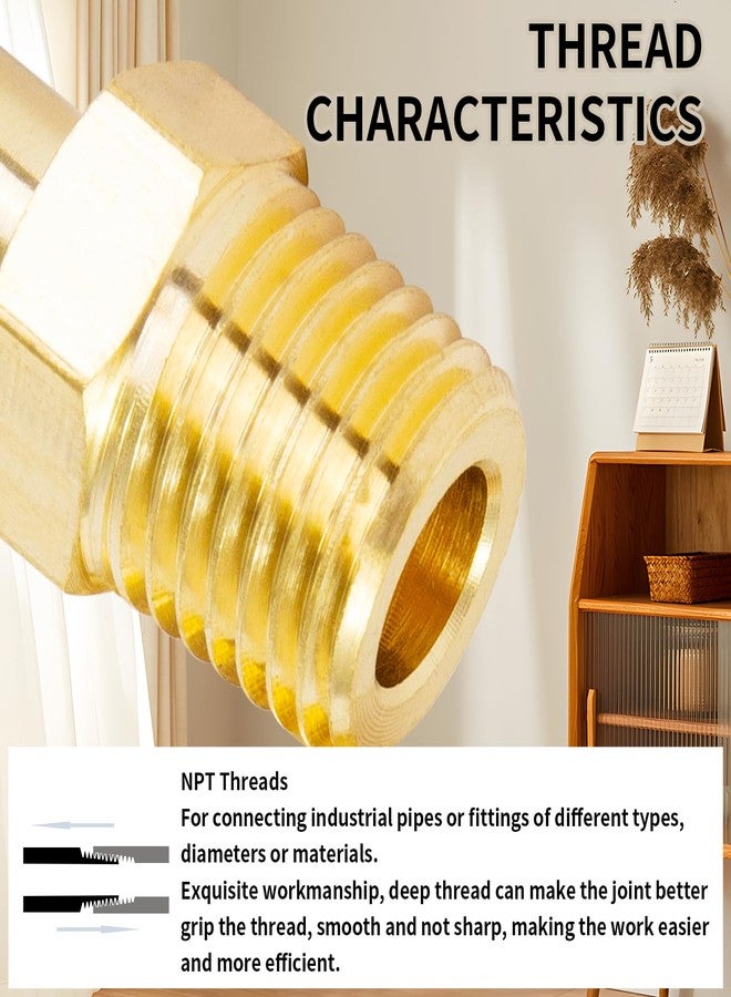 ChillWaves Brass Tank Valve, Standard Valve Core 1/4" NPT Anti-Corrosion Schrader Valve with Sealing Caps for Air Compressor Tanks(8-Pack) - Image 5