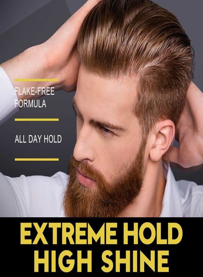 JVR Men's Hair Pomade, Hair Styling Pomade For Men, Strong Hold with High Shine Hair Gel Water Based Hair Cream Flake Free, Easy To Wash Out For All Hair Types - Image 2