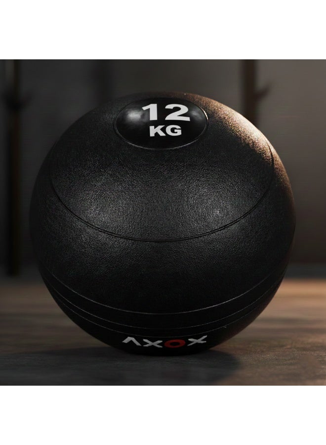 Axox Fitness 12kg Slam Ball – Textured Non‑Slip Grip Weighted Exercise Ball for Strength, Power, Endurance and Functional Training - Image 3