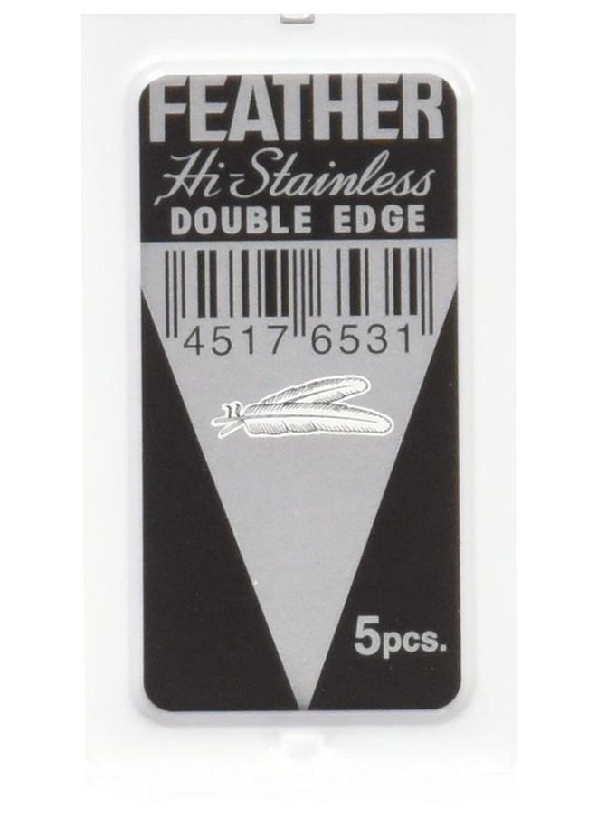 Feather Jatai Feather Stainless Steel Double-Edge Blades - 5 ct  - Image 1