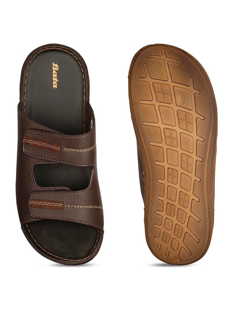 Bata Marvin Mule Mens Casual Mule Slipper in Dark Brown - Image 4