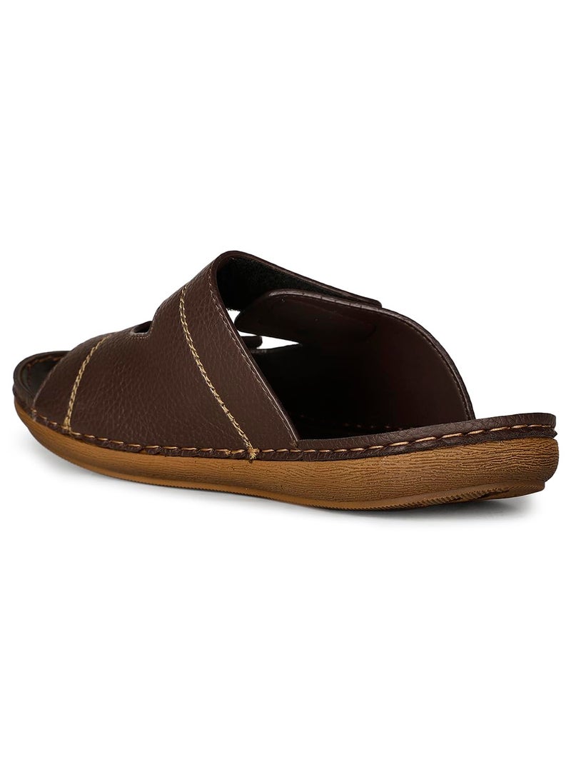 Bata Marvin Mule Mens Casual Mule Slipper in Dark Brown - Image 3