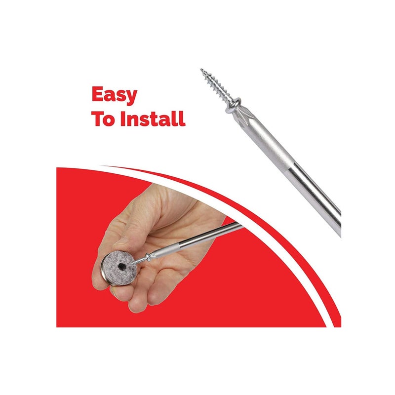 SOLARAE Furniture Felt Pads Furniture Pads With Easy Screw Installation Are Ideal Floor Protector Pads - Image 5