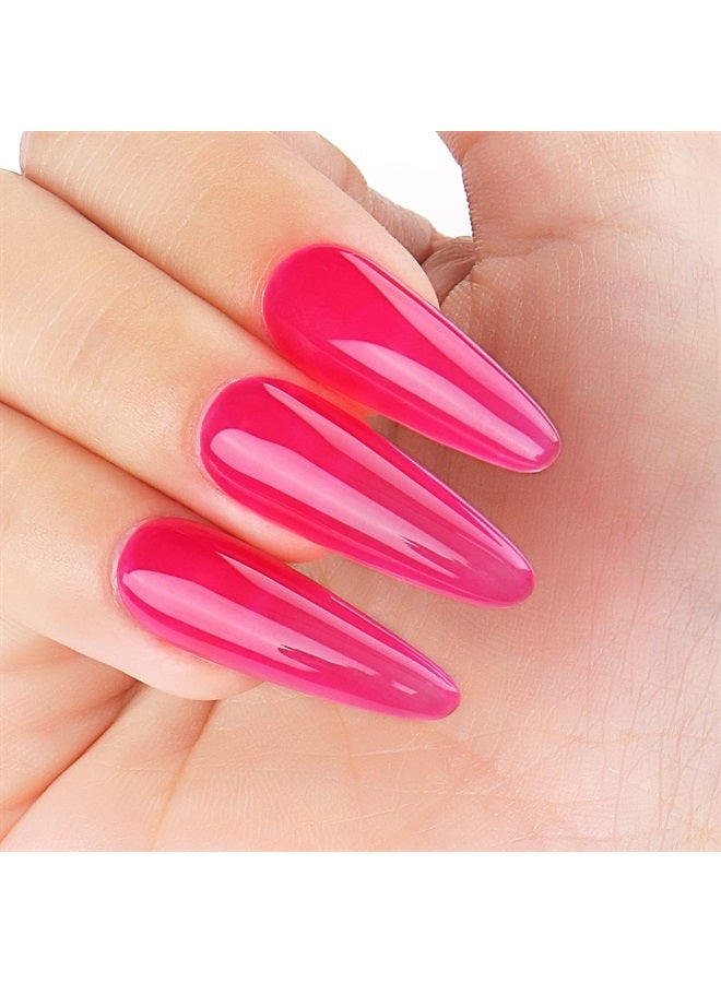 AIMEILI Soak Off Hot Pink Neon Gel Nail Polish Set, Summer Color Neon Pink Orange Purple Blue Color Gel Set Of 6pcs X 10ml - Kit Set 12 - Image 2