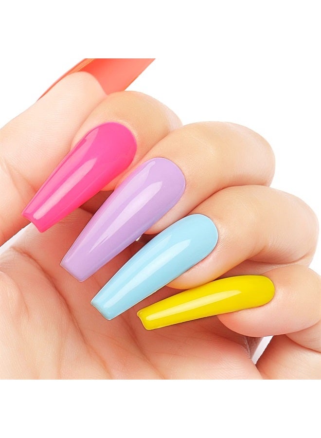 AIMEILI Soak Off Hot Pink Neon Gel Nail Polish Set, Summer Color Neon Pink Orange Purple Blue Color Gel Set Of 6pcs X 10ml - Kit Set 12 - Image 3