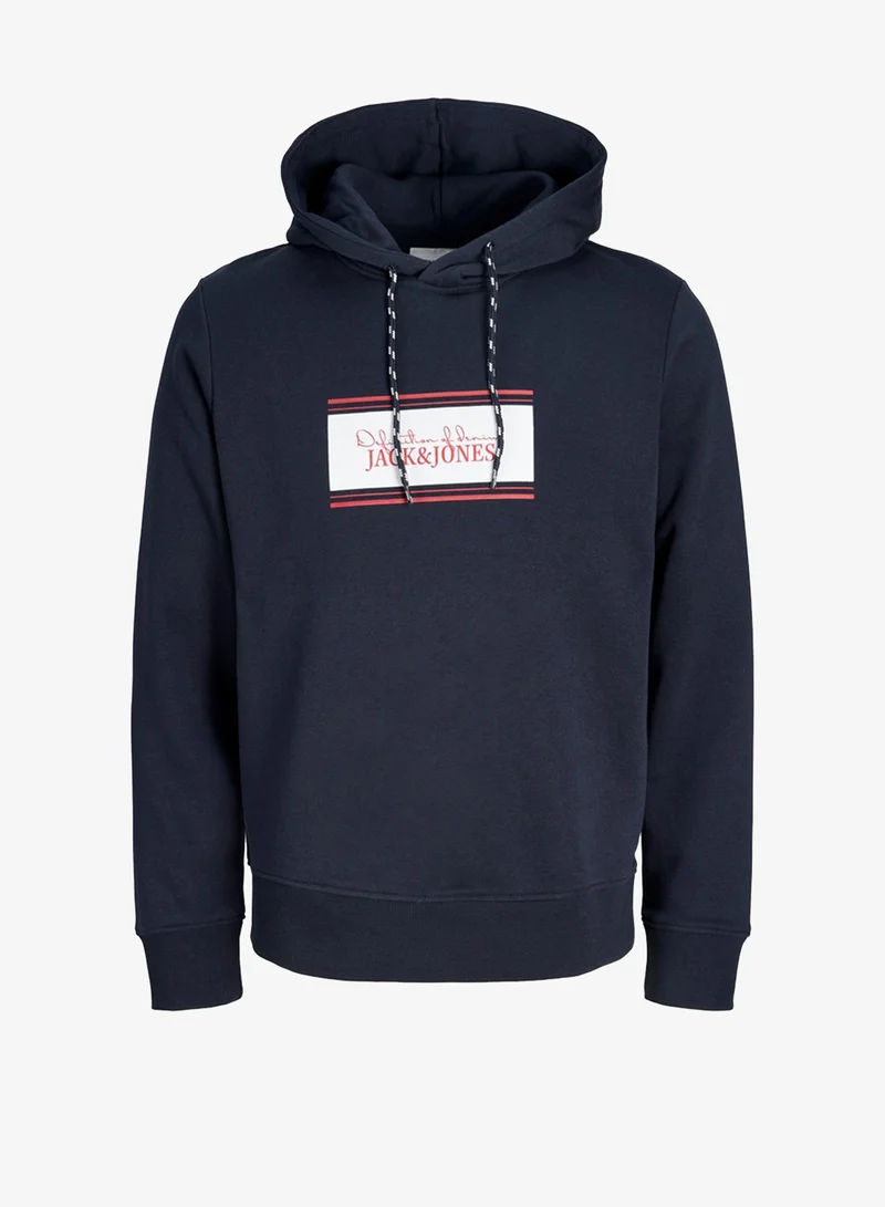 Casual Logo Zip Hoodie