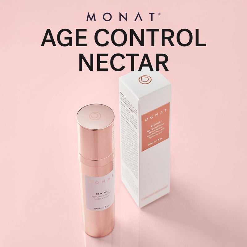 MONAT Rewind Age Control Nectar - Fast Absorbing Hydrating Serum. Skin Perfecting Natural AHA. Correcting & Transforming Face Serum, Anti Aging Face Cream w/Hyaluronic Acid - Net Wt 30 ml / 1 fl. oz. - Image 4