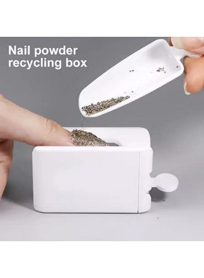 KIRA Nail Glitter Powder Recycling Storage Box Nail Art Dipping Powder Collection Tray Plastic Case Manicure Equipment Tools - Image 2