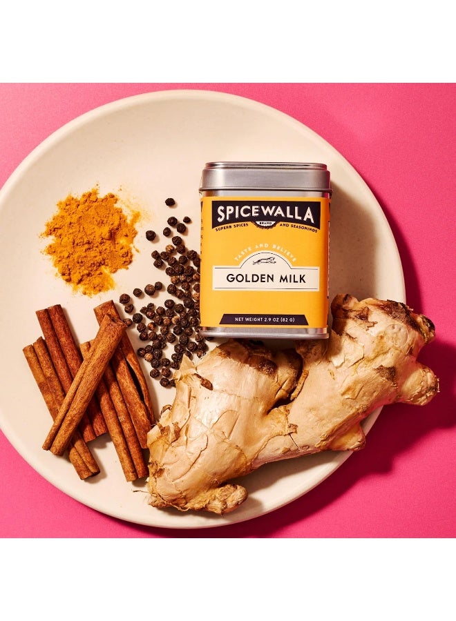 Spicewalla مسحوق الحليب الذهبي من سبايسوالا - مزيج شاي أو لاتيه بالقرفة والزنجبيل والكركم - Image 2