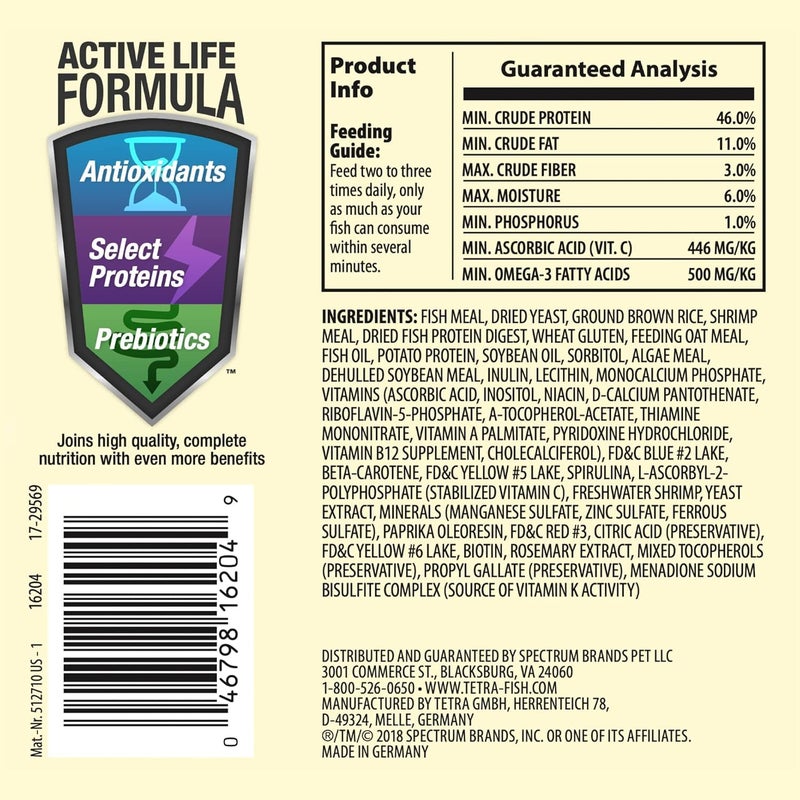 Tetra TetraMin Tropical Flakes 3.53 Ounces, Nutritionally Balanced Fish Food, Model Number: 16204 - Image 2