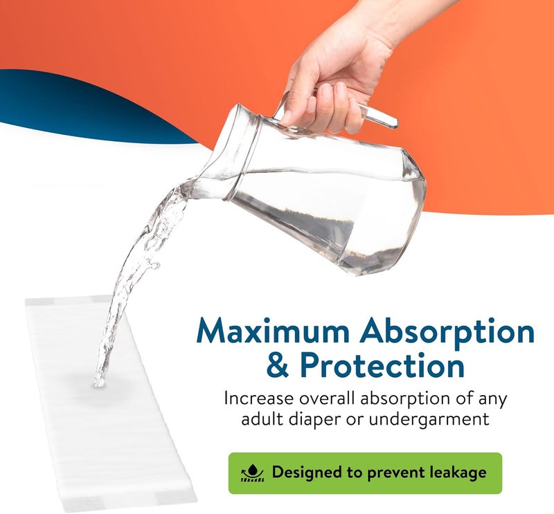 Inspire Incontinence Booster Pads Super Absorbent Absorbs Over 5 Cups Incontinence Pad Insert Liner Women and Men Diaper Pads Inserts for Adult Diapers Overnight - Image 4
