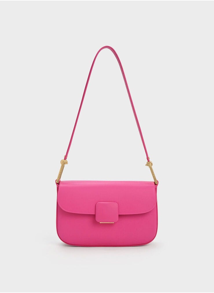 Charles & Keith Koa Square Push-Lock Shoulder Bag  - Image 1