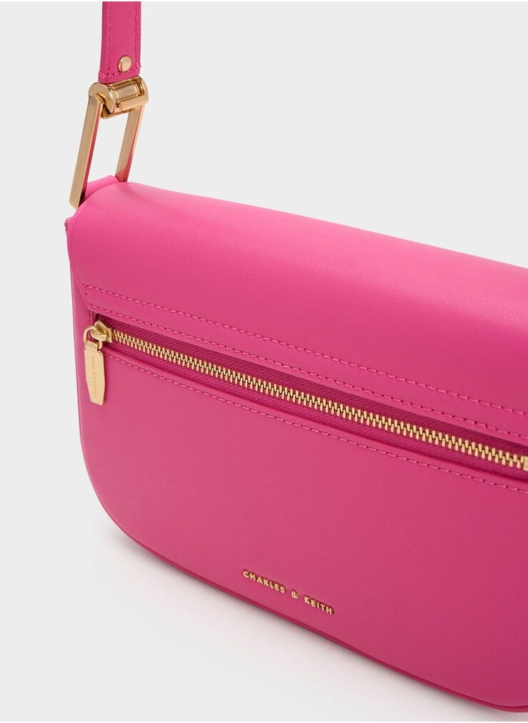 Charles & Keith Koa Square Push-Lock Shoulder Bag  - Image 4