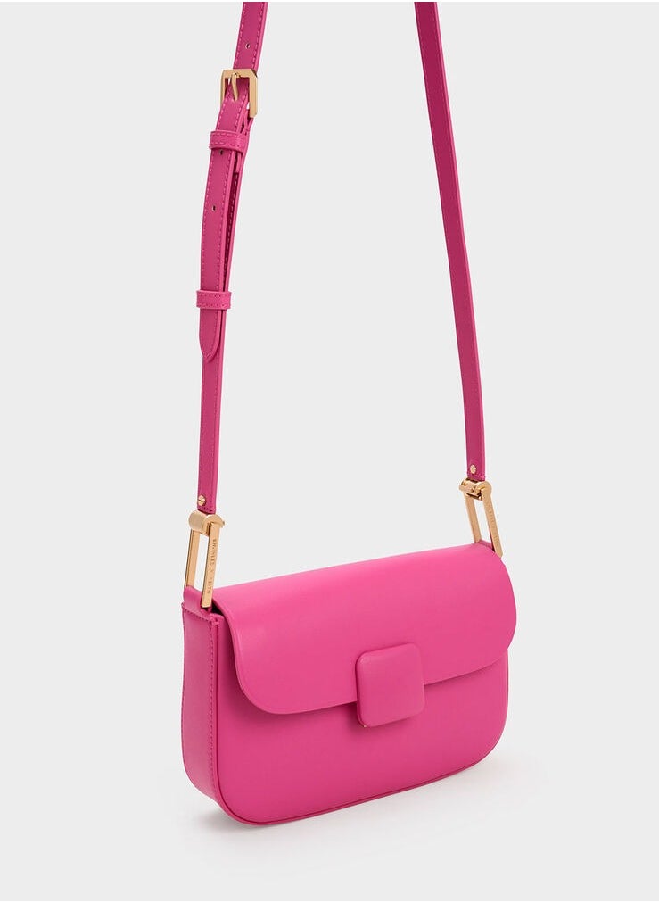 Charles & Keith Koa Square Push-Lock Shoulder Bag  - Image 2