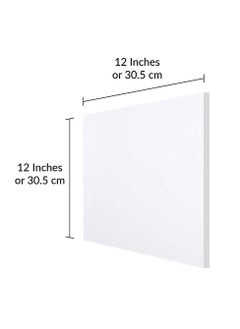 دلس لوح دي إل إس أبيض أكريليك 2 مم 12 × 12 بوصة  - Image 3