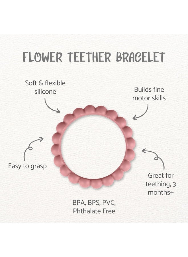 Nearbyme Silicone Teether Bracelets, Silicone Teether Rings, Food Grade Silicone Toys Rings Chewers, Soft and Easy to Hold Teether Rings  - Image 1