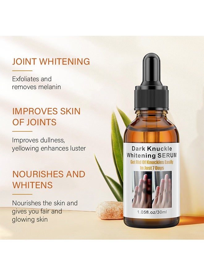 MOIKA Dark Knuckle Whitening Serum, Skin Body Bleaching For Dark Knees And Elbows, 7 Days Treatment For Dark Spots In Hand And Feet Knuckles Exfoliating Improves Dullness Powerful Whitening Effect For Men And Women, Moisturizing Strong Joint Whitening Serum, 30ML - Image 4