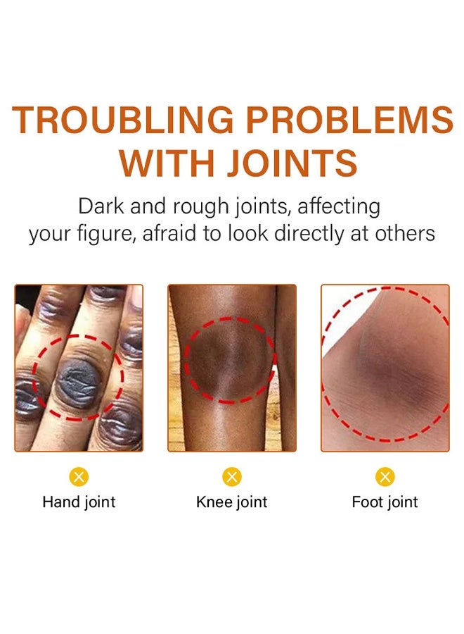 MOIKA Dark Knuckle Whitening Serum, Skin Body Bleaching For Dark Knees And Elbows, 7 Days Treatment For Dark Spots In Hand And Feet Knuckles Exfoliating Improves Dullness Powerful Whitening Effect For Men And Women, Moisturizing Strong Joint Whitening Serum, 30ML - Image 3