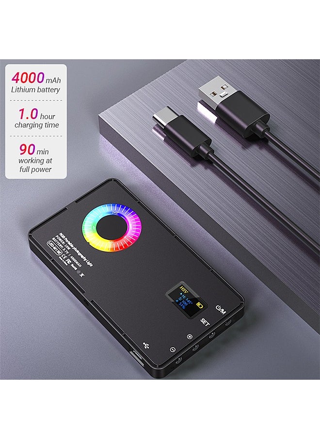 Mi VAZA - RGB Video Light -  Portable LED Camera Light Panel - 360° Full Color - Fast Charging - 4000 mAh Battery - 24 Lighting Effects - Photography Fill Light - Portable LED Camera Light - Image 1