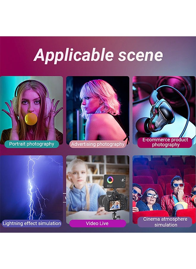 Mi VAZA - RGB Video Light -  Portable LED Camera Light Panel - 360° Full Color - Fast Charging - 4000 mAh Battery - 24 Lighting Effects - Photography Fill Light - Portable LED Camera Light - Image 1