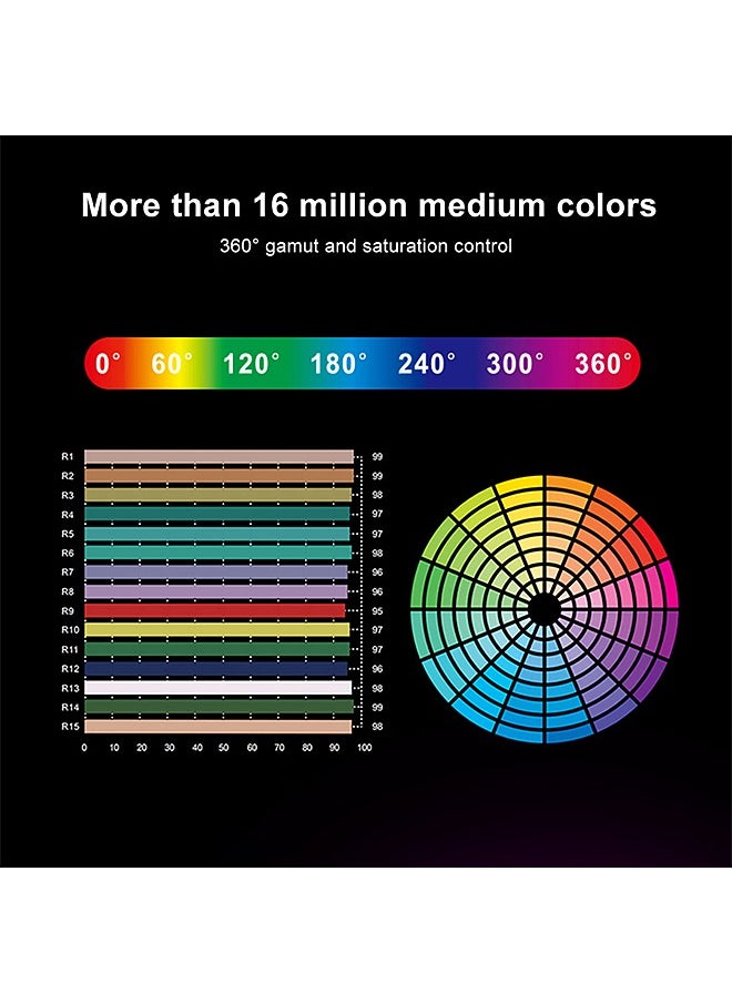 Mi VAZA - RGB Video Light -  Portable LED Camera Light Panel - 360° Full Color - Fast Charging - 4000 mAh Battery - 24 Lighting Effects - Photography Fill Light - Portable LED Camera Light - Image 1