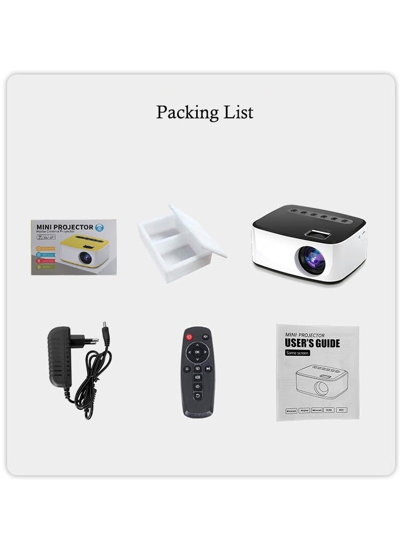 AROAQ WIONC Mini Portable 1080P USB HD LED Home Media Video Player Micro Cinema Projector  - Image 5