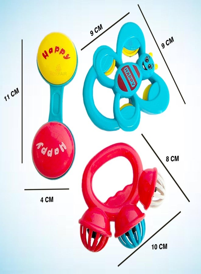 PRIMEFAIR Baby Rattles Toys Set, Infant Grab Shake Rattle, Sensory Teether, Development Learning Music Toy, 12-36 Months Boys and Girls Kids (Multicolor-04) - Image 4