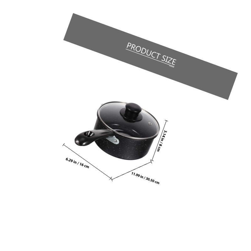 16cm Nonstick Milk Pan with Lid Maifan Stone Coating Saucepot for Stovetop - Image 3