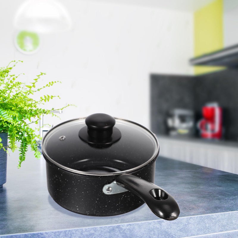 16cm Nonstick Milk Pan with Lid Maifan Stone Coating Saucepot for Stovetop - Image 4