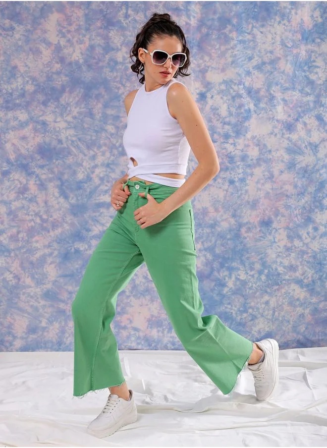 Freehand Women Fitted Casual Solid Crop Top