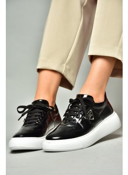 Fox Shoes S274048308 Black Patent Leather Sneakers  - Image 1