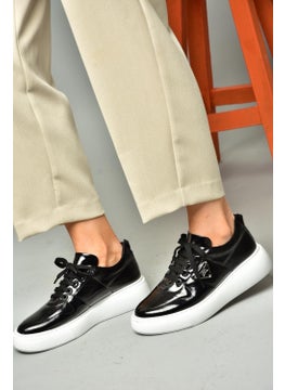 Fox Shoes S274048308 Black Patent Leather Sneakers  - Image 2