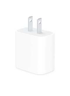 مقبس محول USB-C بقدرة 25 وات بمسمارين أبيض