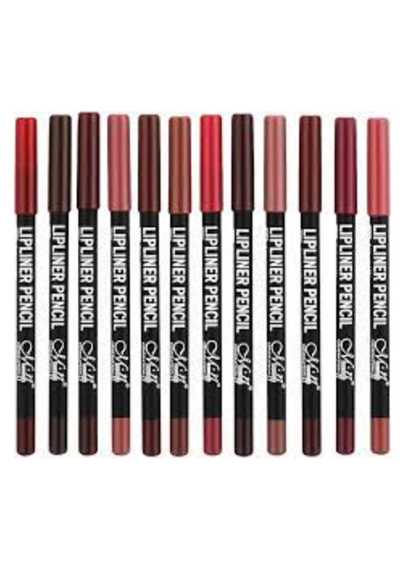 Menow - 12-Piece M.N Lip Liners 12 Colors - Image 1