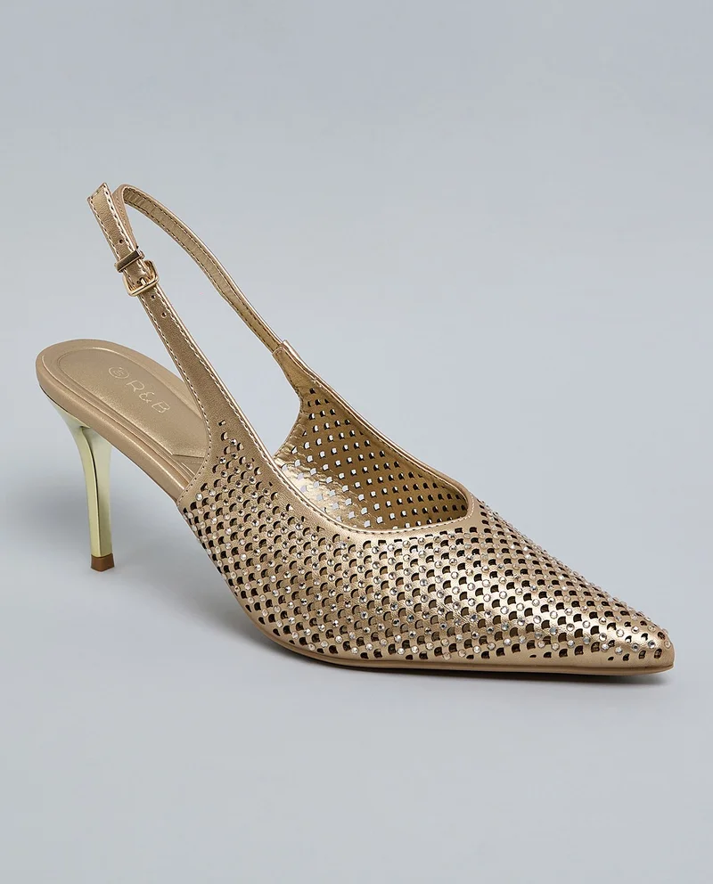 أر أند بي Embellished Slingback Pumps