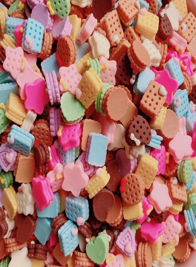 Firstly Traders 80pcs Slime Charms Fruit Planar Resin Flatback Ice Cream Cookies Fruits Resin Cabochons Slime Beads Making Supplies for DIY Craft Making and Ornament Scrapbooking - Image 4