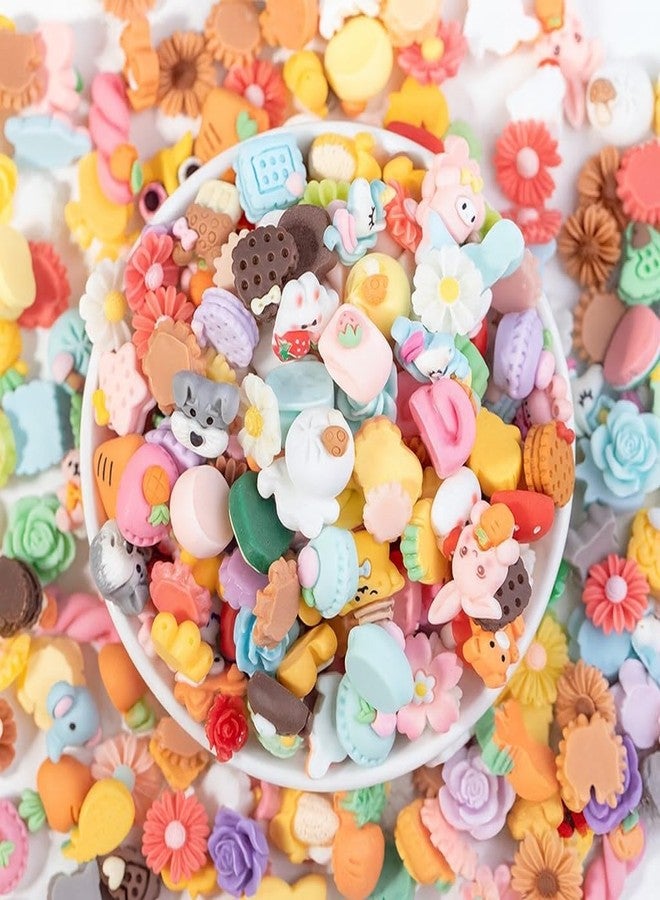 Firstly Traders 80pcs Slime Charms Fruit Planar Resin Flatback Ice Cream Cookies Fruits Resin Cabochons Slime Beads Making Supplies for DIY Craft Making and Ornament Scrapbooking - Image 2