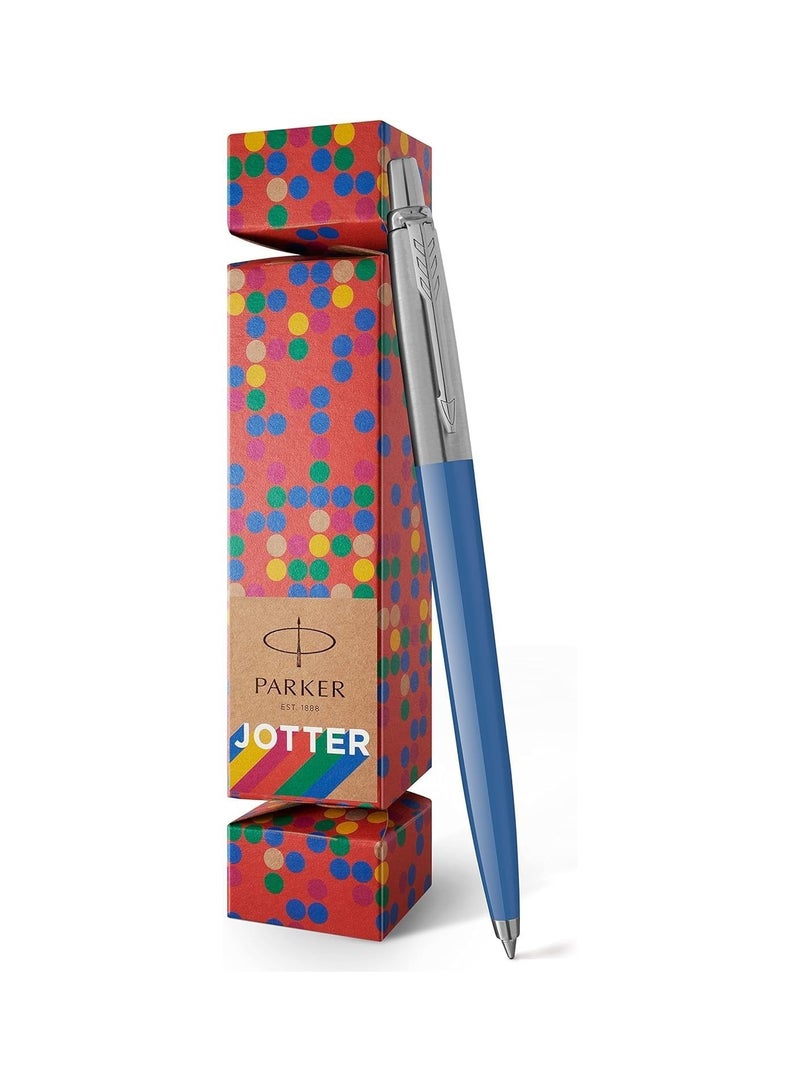 PARKER 1-Piece Jotter Ballpoint Pen In Cracker Gift Pack Denim Blue  - Image 4