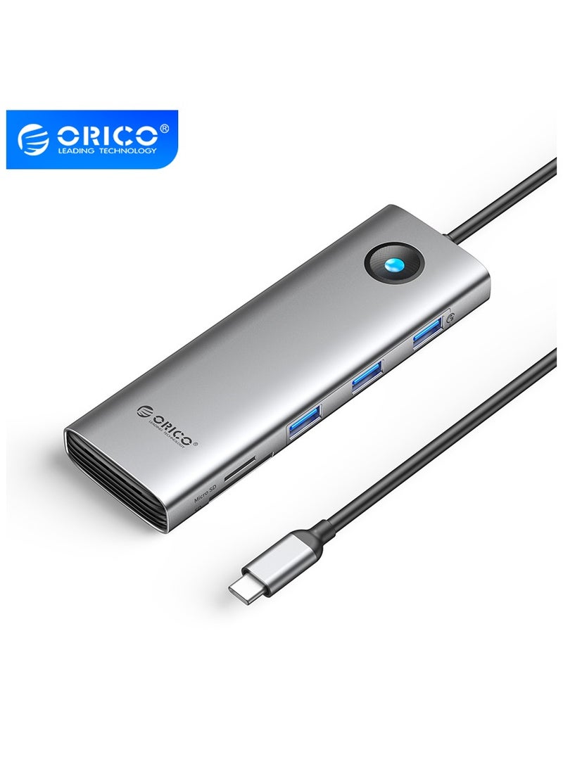ORICO 9-in-1 USB-C Docking Station with 100W PD, 4K HDMI, VGA, Gigabit Ethernet