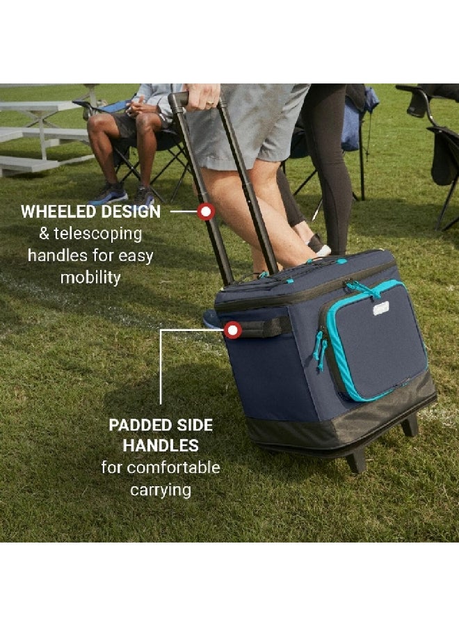 كولمان حقيبة تبريد ناعمة بسحاب إغلاق من Xpand 42 علبة مع مقبض علوي أزرق وأسود 27.94 × 32.76 × 35.05 سم 2155412 - Image 2