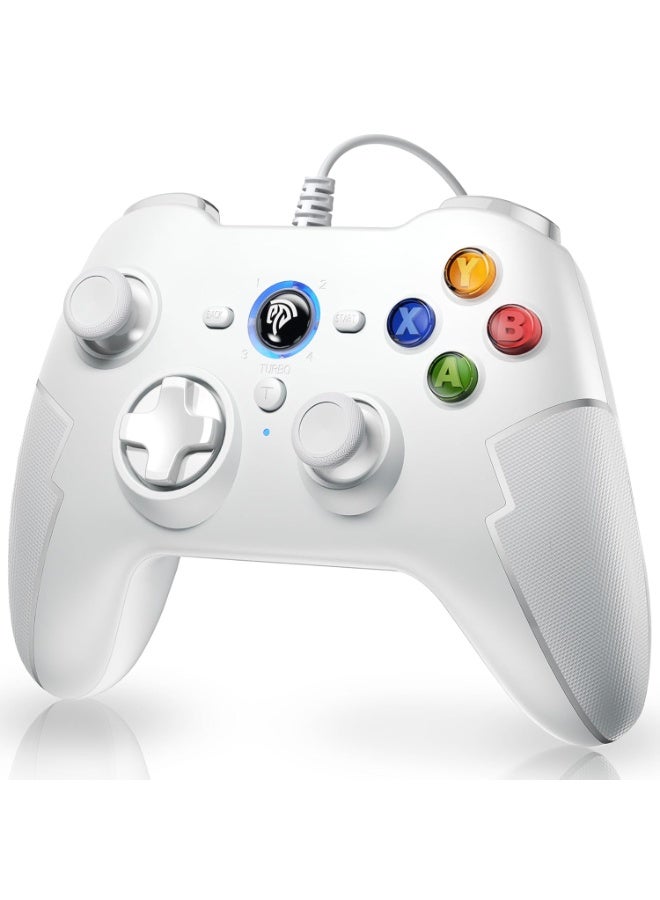 EasySMX Classic Gamepad EasySMX 9100Pro Wired Gaming Controller Compatible with PC/PS3/Android/Android TV BOX/Steam/Tesla Plug and Play USB Gamepad with Hall Effect Linear Triggers Dual Vibration Turbo Function Long Life Buttons - Image 1