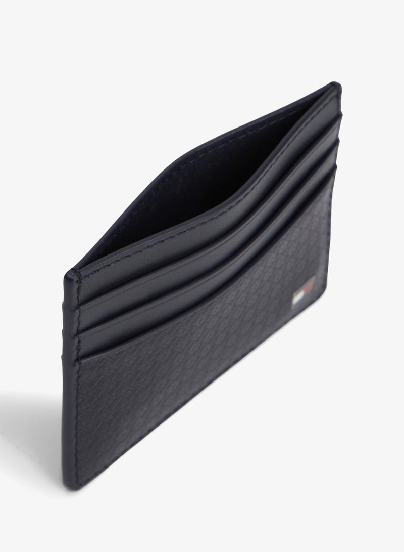 TOMMY HILFIGER Embossed Flag Leather Credit Card Holder - Image 3