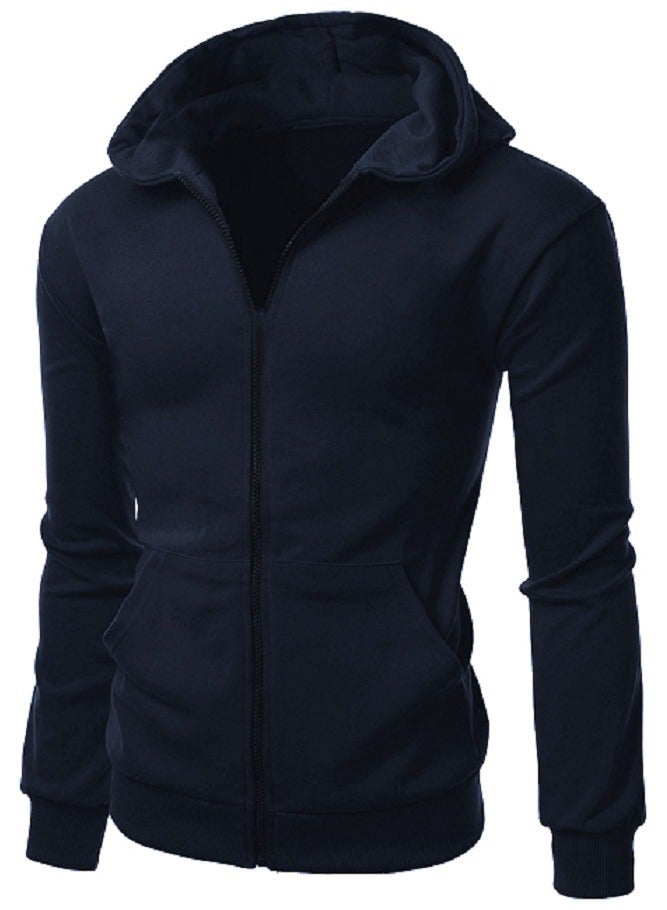 general Casual Zipped Hooded Sweatshirt - Image 1