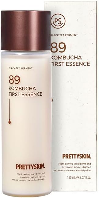 PSPRETTYSKIN Vegan Kombucha 62 Facial Essence  Korean Skin Care 507floz