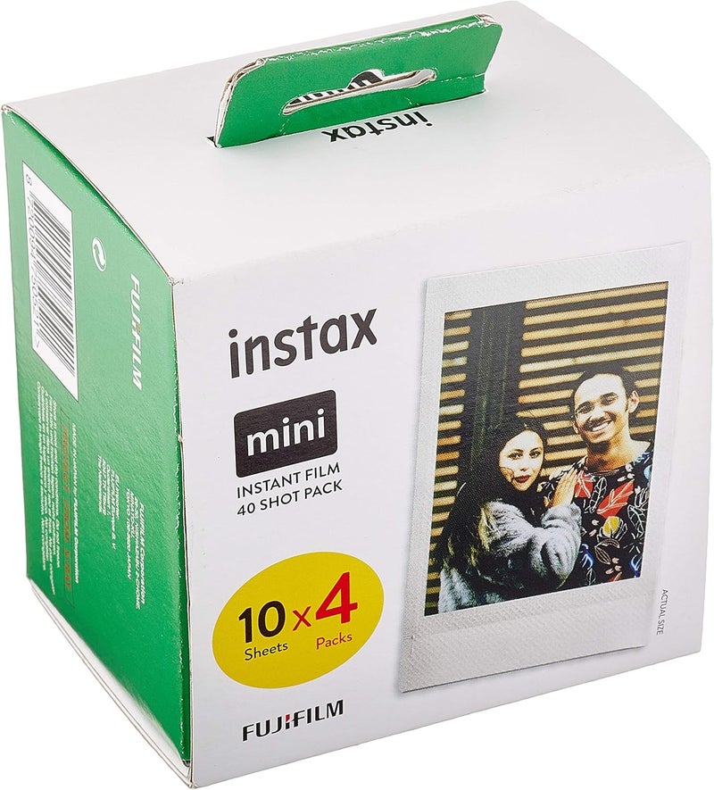 إنستاكس فيلم mini، إطار أبيض، حزمة 40 لقطة - حصرية لأمازون - Image 1