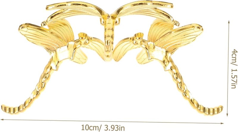 Silver Metal Dragonfly Display Stand For Crystal Spheres And Healing Stones Desktop Decor - Image 3