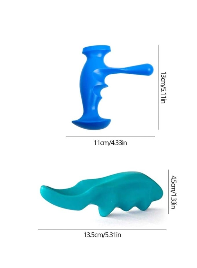 الواحة-TH 2 قطعة تدليك الإبهام اليدوي، أدوات العلاج الطبيعي الصغيرة، زناد الأنسجة العميقة، تدليك محمول متعدد الوظائف - Image 5