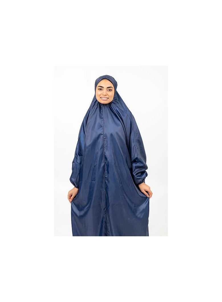Spaceshoop A wide  long sleeved cloak made of lightweight wate resistant material that folds and is carried in its own bag - Image 1